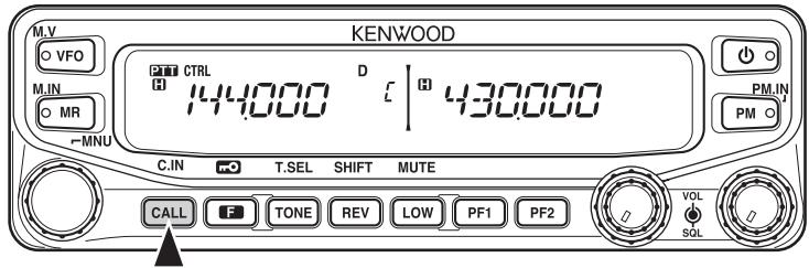 KENWOOD TM-V71A - Mode canal d'appel - 1