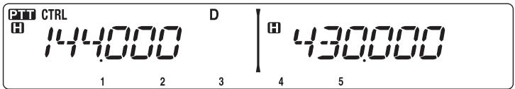 KENWOOD TM-V71A - Enregistrement des données dans des CANAUX PM - 1