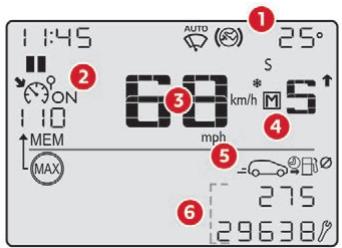 CITROEN C3 AIRCROSS - Combé LCD texte - 1