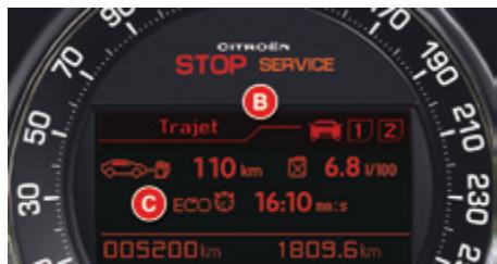 CITROEN C5 AIRCROSS - Dans l'écran du combiné - 3