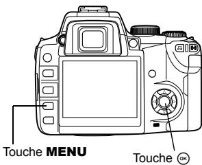 OLYMPUS E-500 - Réglage de la date et de l'heure - 1