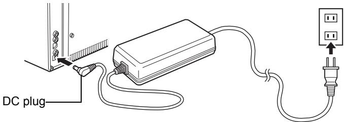 OLYMPUS P-10 - Connecting the power supply/Turning the printer on and off - 2