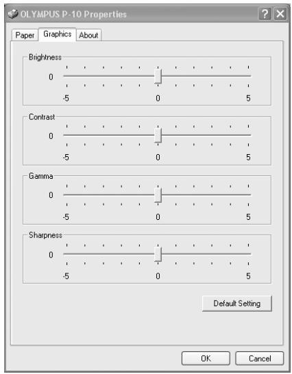 OLYMPUS P-10 - Printer settings - 2