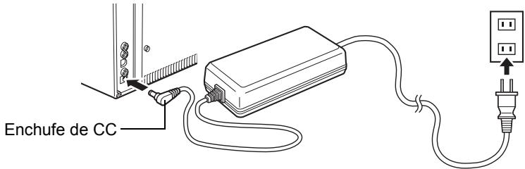 OLYMPUS P-10 - Conexión de la fuente de alimentación/encendido y apagado de la impresora - 2