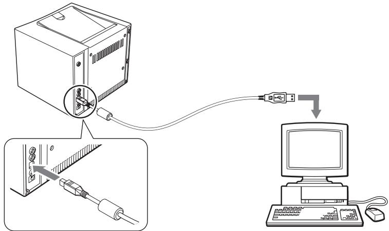 OLYMPUS P-10 - Connecting the printer to a PC - 1