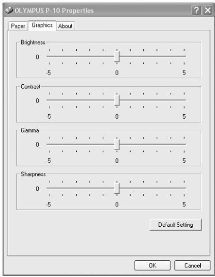OLYMPUS P-10 - Parámetros de configuración de la impresora - 2