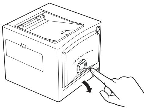 OLYMPUS P-10 - Instalación de la bandeja del papel en la impresora - 1