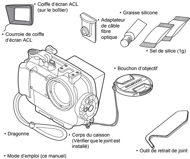 OLYMPUS PT-055 - Contrôle du contenu de l'emballage. - 1