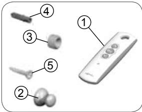 SOMFY TELIS 1 RTS - Liste des pièces - 1