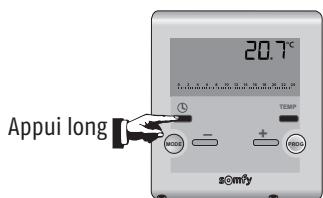 SOMFY THERMOSTAT ET RECEPTEUR 2401104 - Réglages des paramètres avancés du thermostat - 1