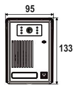 SOMFY VISIOPHONE V200 RTS 2401099 - Dimensions (en mm) - 3