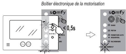 SOMFY VISIOPHONE V200 RTS 2401099 - Programmation sur une motorisation de portail Somfy RTS - 2