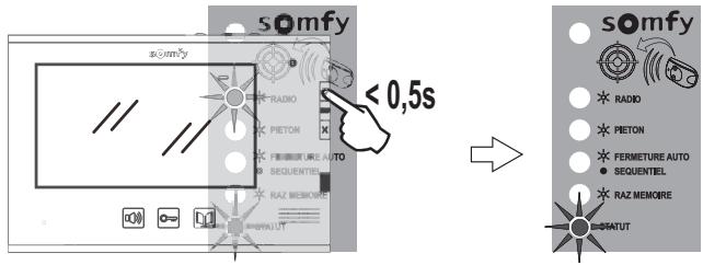 SOMFY VISIOPHONE V600 RTS - Programmation sur une motorisation de portail Somfy RTS - 2