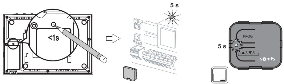 SOMFY VISIOPHONE V600 RTS - Sur un récepteur d'éclairage Somfy RTS - 6
