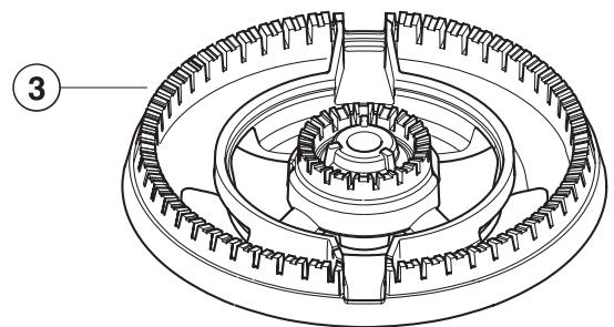 MIELE KM 3054 - Wok burner - 2