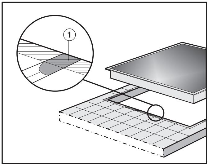 MIELE KM 3054 - Tiled worktop - 1