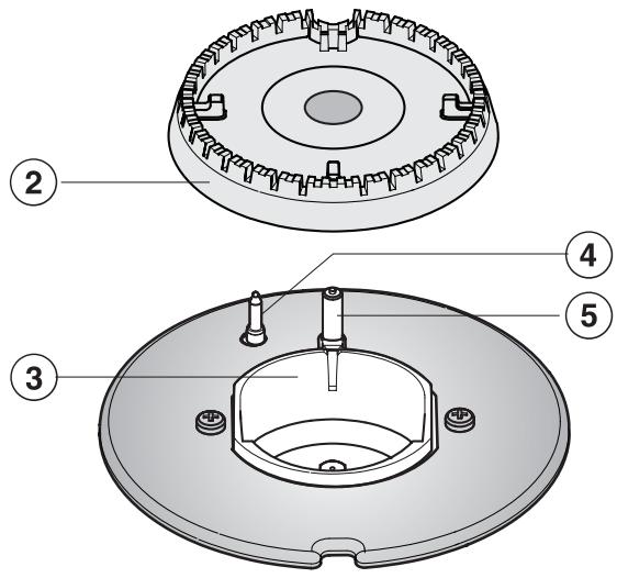 MIELE KM 3054 - Burner - 5