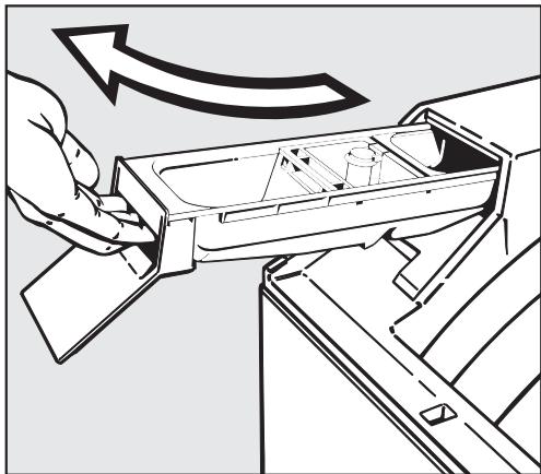 MIELE W 141 - Nettoyage de la boîte à produits - 1