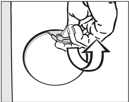 MIELE W 1622 - Déverrouillage de porte manuel en cas de vidange obstruée et/ou de panne de courant - 2