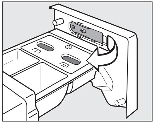 MIELE W 1622 - Déverrouillage de porte manuel en cas de vidange obstruée et/ou de panne de courant - 1
