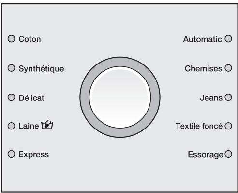 MIELE W 1622 - Sélectionnez le programme - 1