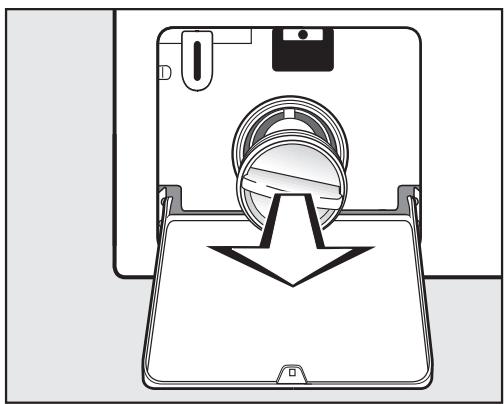 MIELE W 196 - Procedure for draining the washing machine - 2