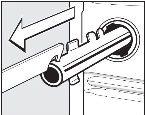 MIELE W 3205 - Démontage des sécurités de transport - 3