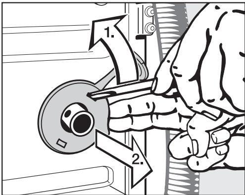 MIELE W 3205 - Démontage des sécurités de transport - 1