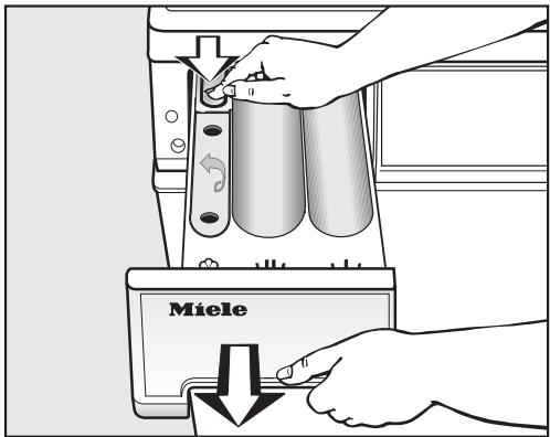 MIELE W 3205 - Nettoyage de la boîte à produits - 1