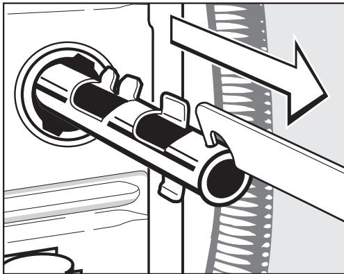 MIELE W 3205 - Démontage des sécurités de transport - 5