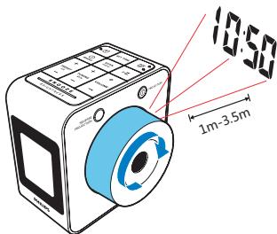 PHILIPS AJ4800 - Projeter l'heure sur une surface - 2