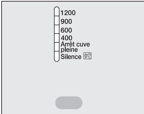 MIELE W 604 - Sélectionnez la vitesse d'essorage - 1