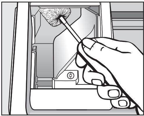 MIELE W 604 - Nettoyage de la boîte à produits - 3