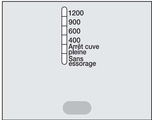 MIELE W 616 - Sélectionnez la vitesse d'essorage - 1