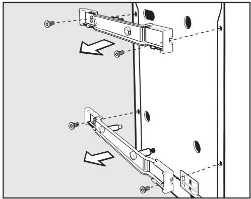 MIELE W 616 - Démontage des securités de transport - 2