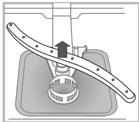 INDESIT TDFP57BP96EU - Nettoyer les bras de lavage - 2