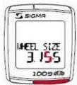 SIGMA SPORT COMPTEUR BC 1009 STS - Réglage de la circonférence de la roue - 2