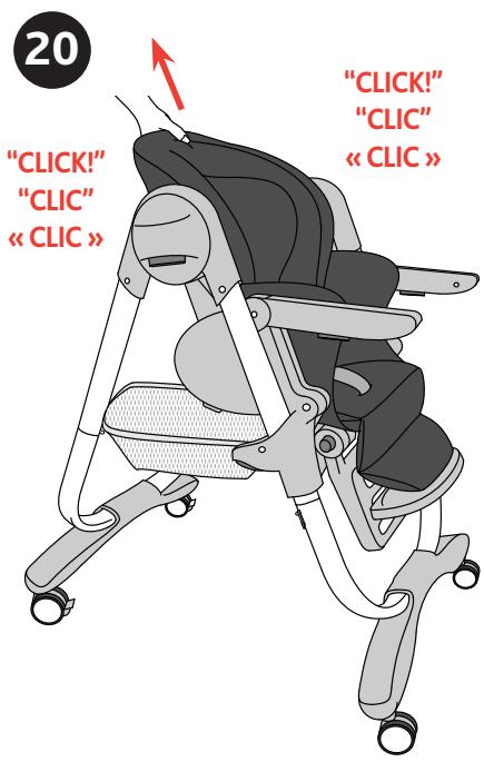 CHICCO POLLY MAGIC HIGHCHAIR - Réglage de la hauteur de la chaise haute - 1