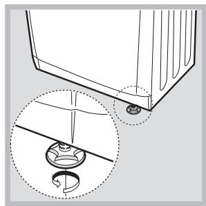 HOTPOINT AQC9 6F7 TM1 - Nivelamento da boa de secar roupa - 2