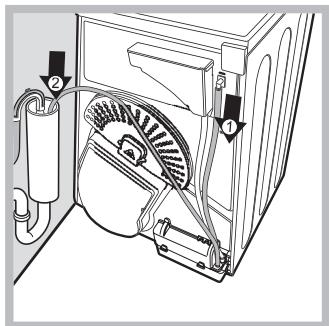 HOTPOINT AQC9 6F7 TM1 - Afvoer van het water - 1