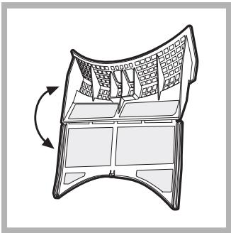 HOTPOINT AQC9 6F7 TM1 - Reiniging van het filter na iedere cyclus - 1