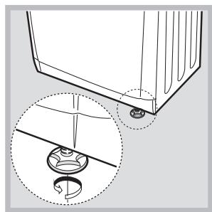 HOTPOINT AQC9 6F7 TM1 - Nivelling van de droger - 2