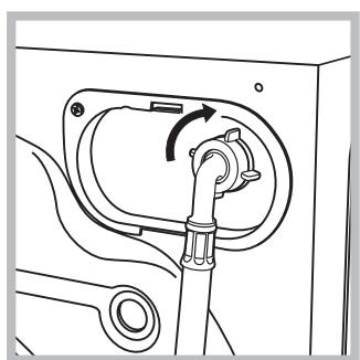 HOTPOINT AQD1071D 69 EU/A - Raccordement du tuyau d'arrivée de l'eau - 1