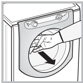 HOTPOINT AQD1071D 69 EU/A - Manuelles Öffnen der Geräteür - 5