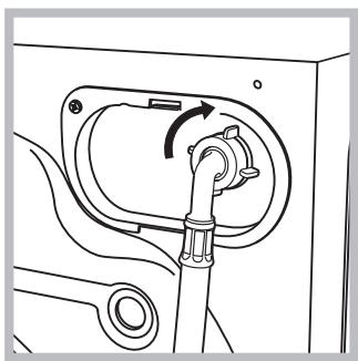 HOTPOINT AQD1071D 69 EU/A - Conexión del tubo de alimentación de agua - 1