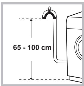 HOTPOINT AQD1071D 69 EU/A - Conexión del tubo de descarga - 1