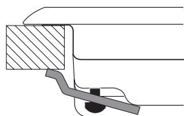 HOTPOINT DD 641 /A - Esquema de fijación de los ganchos - 1
