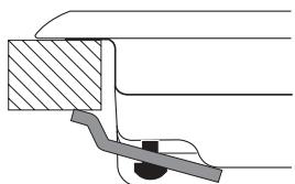 HOTPOINT DD 641 /A - Hook fastening diagram - 1
