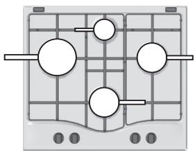 HOTPOINT DD 641 /A - Practical advice on using the burners - 1