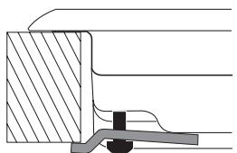 HOTPOINT DD 751 W/A - Hook fastening diagram - 3